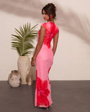 Easy Orchard Mesh Floral Maxi Dress