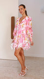 Felicity Mini Dress Pink Floral