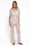 Briony Knit Pant Set Cream