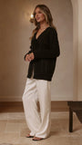 Georgia Knit Top Black