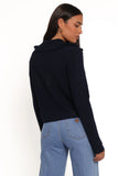 Carmello Frill Collar Cardigan Navy