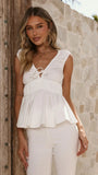 Elvie Top White