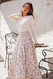 Seana Shirred Waist Maxi Skirt Paisley