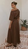 Aleski Maxi Dress Chocolate