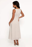 Barbara Midi Button Down Dress White