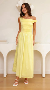 Immy Midi Dress Yellow