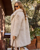 Winter Cozy Longline Faux Fur Coat