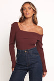 Aleena Knit Top Chocolate Brown