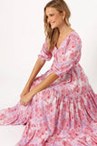 Kelda Dress Pink Purple