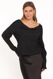 Vinita Long Sleeve Top Black