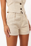 Hale Linen Shorts Natural