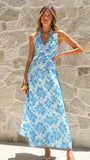 Solange Maxi Dress Blue Floral
