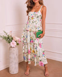 Bloom Belle Tiered Floral Maxi Dress
