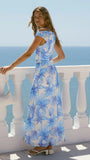 Racquel Maxi Dress Ocean Bloom