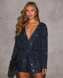 Shine Bright Sequin Romper