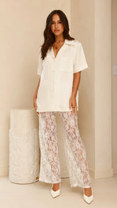 Baxter Pant White Lace