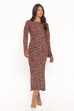 Talitha Maxi Dress Brown Floral