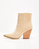 Rowyn Faux Suede Heeled Bootie