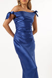 Selma Off Shoulder Maxi Dress Blue