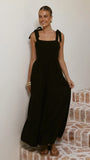 Carlina Tiered Maxi Dress Black