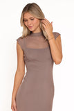 Charice Midi Dress Brown