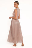 Cara Maxi Dress Rose Gold