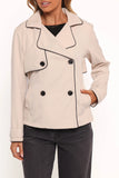 Franklin Cropped Trench Ecru