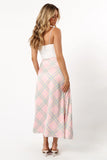 Clarissa Midi Skirt Pink Check