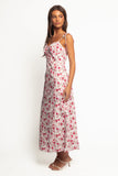 Imelda Midi Dress Rose Print