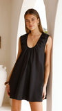 Vanessa Oversized Mini Dress Black