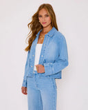 Sharleen Denim Button Down Top