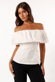 Emery Off the Shoulder Top White