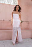 Liliane Maxi Dress Pink Sequin