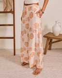 Golden Cove Relaxed Floral Drawstring Pant