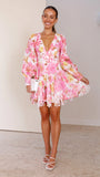 Felicity Mini Dress Pink Floral