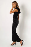 Novalee Satin Pant Black