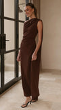 Delilah Maxi Dress Chocolate