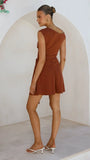 Gem Mini Dress Brown