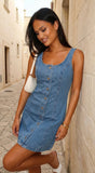 Elba Demin Mini Dress Blue