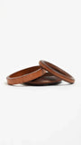 Trio Timber Bangle Set Tan