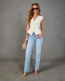 Lead Role Padded Shoulder Vest Top