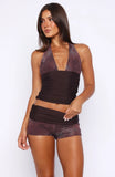 Not Today Shorts Sandstone Disco