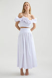 Savannah Maxi Skirt White