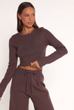 Ayers Long Sleeve Set Chocolate Brown