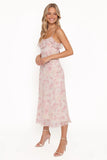 Lizbeth Maxi Dress Pink Mauve Floral