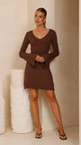 Marcella Mini Dress Chocolate