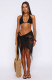Salt And Lace Sarong Black