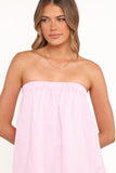 Cadhla Strapless Top Pink