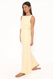 Brenna Cotton Jumpsuit Baby Yellow