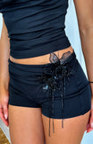 Lets Ride Mini Shorts Black